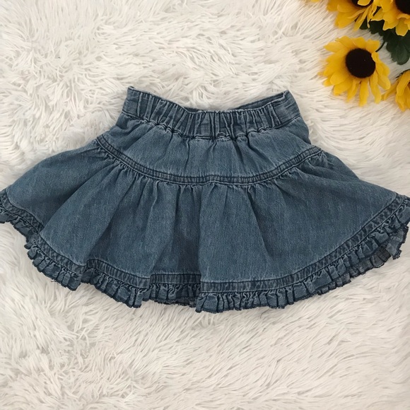 🎀 Calvin Klein Toddler Girl Blue Denim Skirt 🎀 - Picture 3 of 3